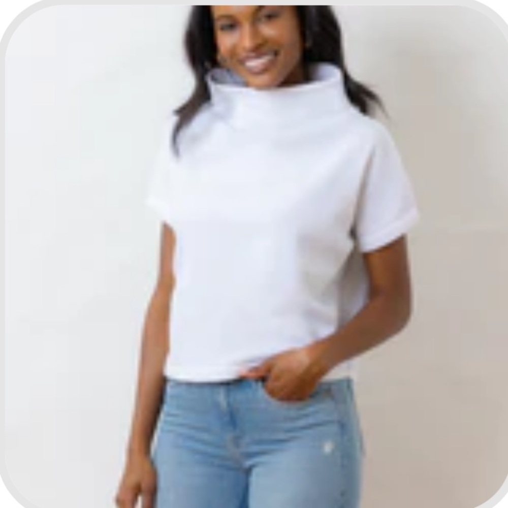 Marks Street Mock Neck in Vello Fleece